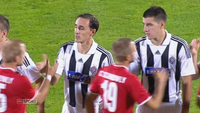 Barrages (aller). Partizan Belgrade - Thoune 1-0