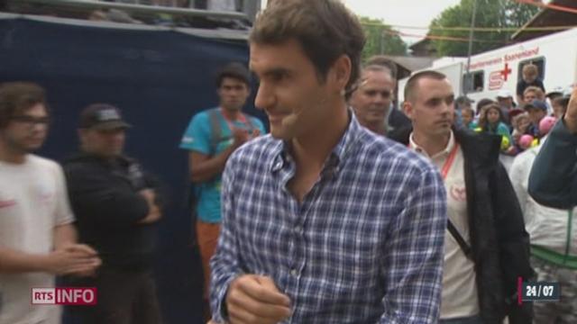 Tennis - ATP Gstaad: Federer a eu droit aux honneurs pour son arrivée
