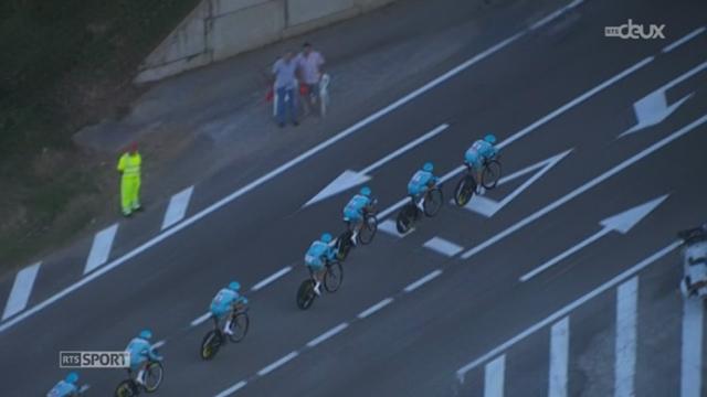 Cyclisme - Vuelta: l'équipe Astana remporte le contre-la-montre inaugural, le Slovène Brajkovic revêt le premier maillot rouge