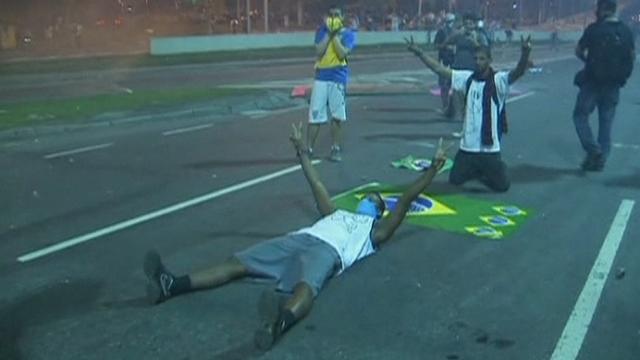 Violents affrontements lors des manifestations au Brésil