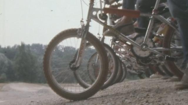 Départ d'une course de bicross en 1984. [RTS]