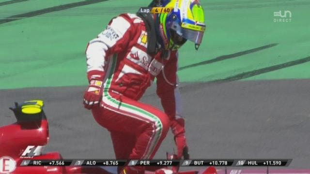 4e tour: cette erreur de Felipe Massa (Ferrari) élimine le Brésilien