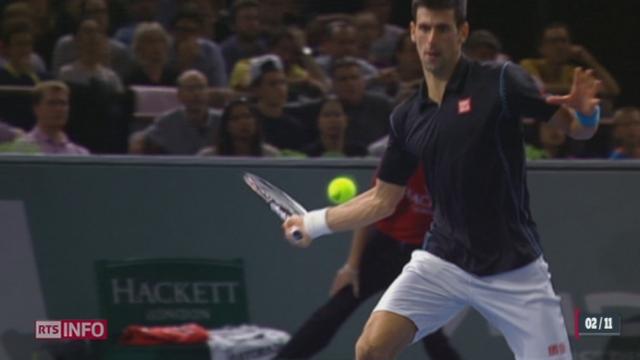Tennis-Tournoi de Paris (1-2 finale): Federer s'incline en trois manches face à Djokovic