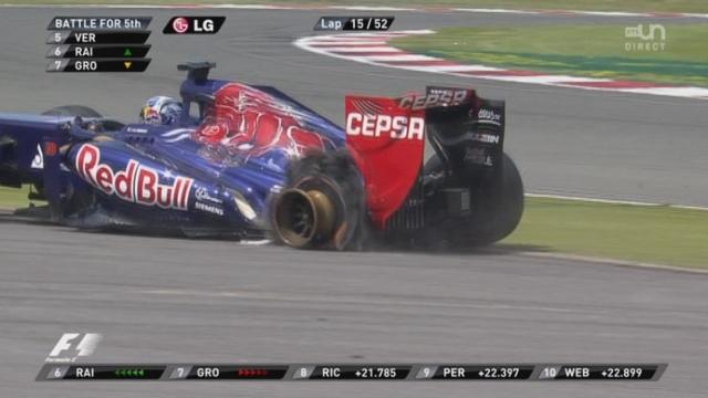 F1 Gp de Grande-Bretagne: 3e éclatement de pneu durant ce GP, Vergne en est victime