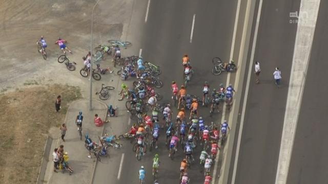 Tour de France, 1ère étape: grosse chute dans les derniers kilomètres