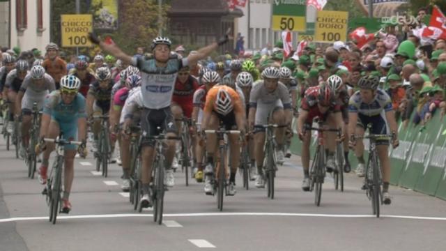 3e étape (Payerne - Payerne, 181 km): deuxième victoire d'étape au sprint du Belge Gianni Meersman. L'Italien Malori a été repris par le peloton à 400 m de la ligne