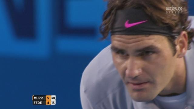 ½-finale Murray - Federer. L'Ecossais remporte la 1re manche 6-4