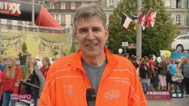 80ème course Morat-Fribourg: entretien avec l'un des participants, Benoît Fragnière, depuis Fribourg