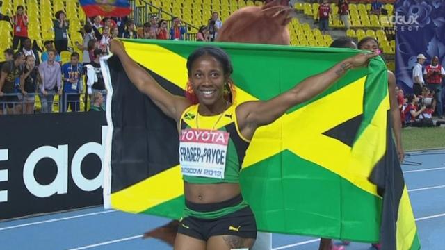 100m dames, Fraser-Price remporte ce titre mondial après son doublé olympique
