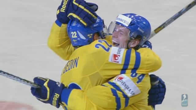 1-4, Suède - Canada (2-1): Doublé de Danielsson qui donne l'avantage à la Suède à 10mn de la fin du match