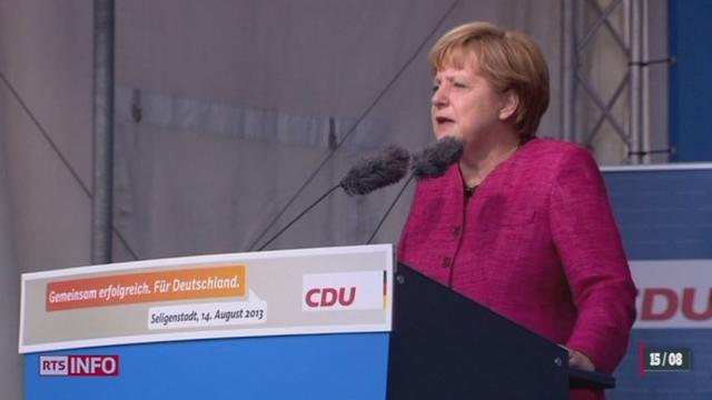 Allemagne - législatives: Angela Merkel est entrée en campagne