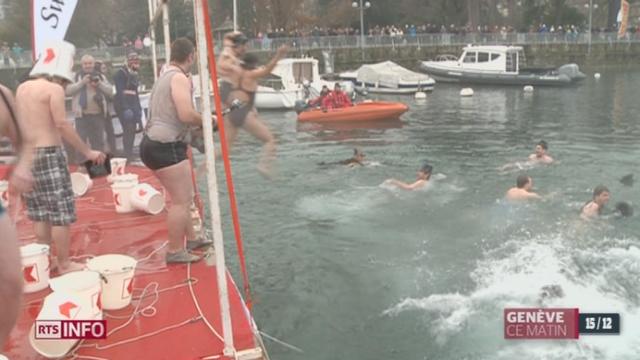 GE - Coupe de Noël: plus de 1000 nageurs ont osé plonger