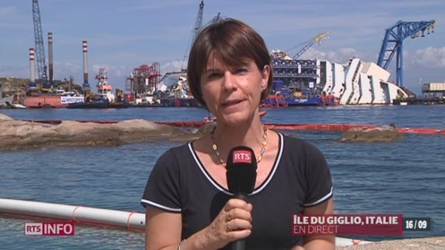 Redressement du Costa Concordia: le point avec Valérie Dupont
