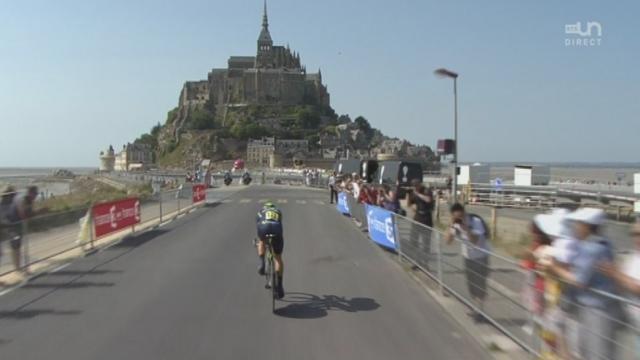 11e ét. (contre la montre, 33 km): l'arrivée de Valverde, 2e du général. Et l'arrivée de Chris Froome, 2e de l'étape