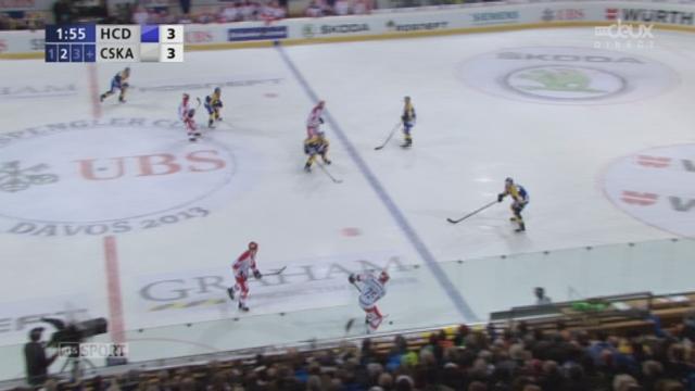 HC Davos - CSKA Moscou (3:4): les moscovites prennent à nouveau l'avantage avec un but de Zharkov