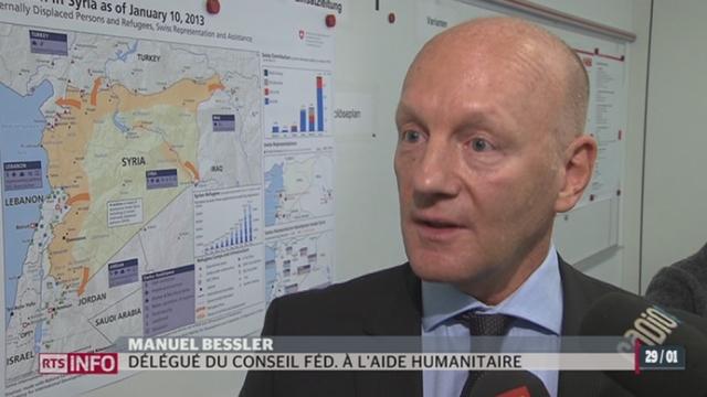 La Suisse annonce qu'elle va débloquer 10 millions de francs pour l'aide humanitaire en Syrie