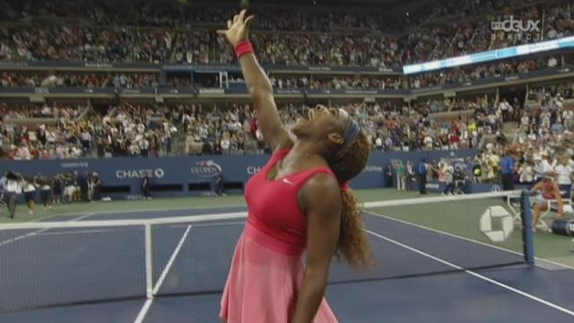 Finale dames. Serena Williams (USA/1) – Viktoria Azarenka (BLR/2) 7-5 6-7 6-1. L’Américaine s’impose pour la 5e fois à New York après 2h45 minutes de jeu