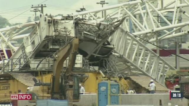 Brésil: deux ouvriers sont morts dans un accident survenu sur le chantier du stade de São Paulo