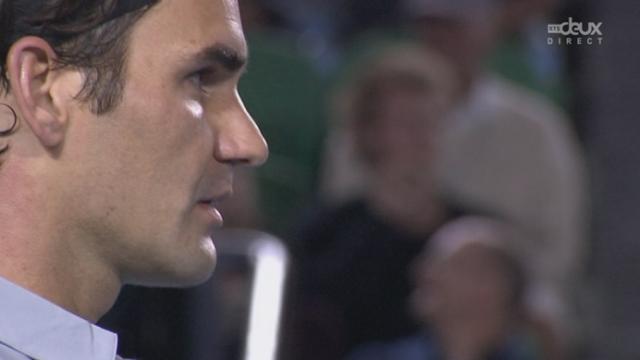 ¼ de finale Federer-Tsonga (7-6, 4-6, 7-6, 3-6, 3-1): break de Federer dans la dernière manche