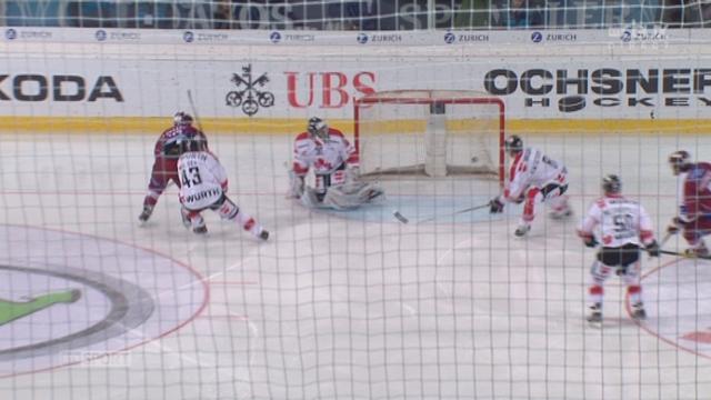 Genève-Servette - Team Canada (1:0): ouverture du score avec la contre-attaque de Lombardi