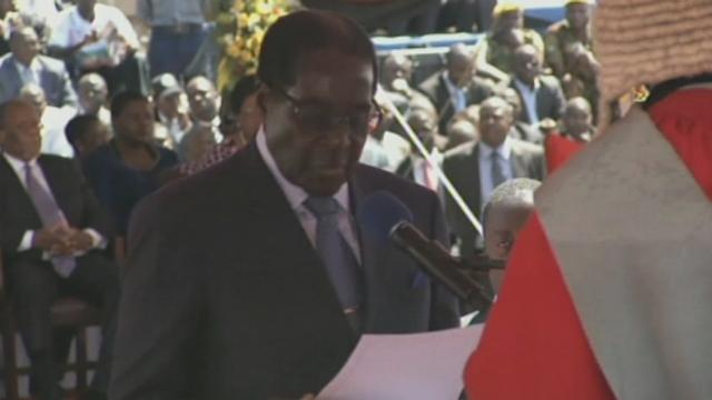Cérémonie d'investiture de Robert Mugabe