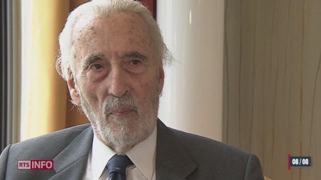 Festival de Locarno: Sir Christopher Lee, célèbre Dracula, a reçu un prix d'excellence pour sa carrière