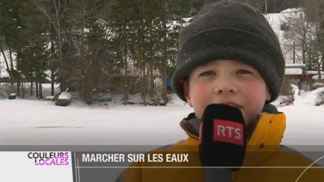 VD: le lac de Joux est enfin gelé