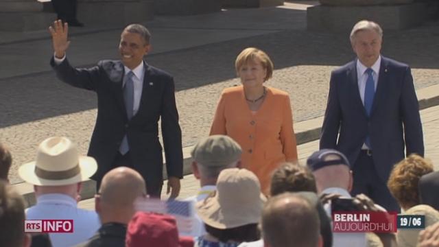 Barack Obama est en visite à Berlin