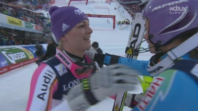 Slalom du super-combiné dames: Tina Maze a été trop prudente dans cette manche et prend le 2e temps derrière Riesch