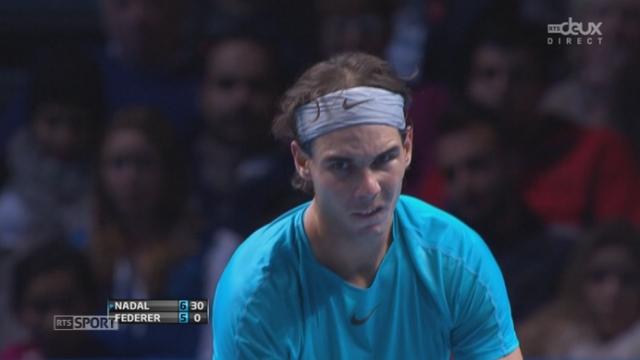 Federer - Nadal (5-7): l’Espagnol remporte le 1er set  sur un jeu blanc