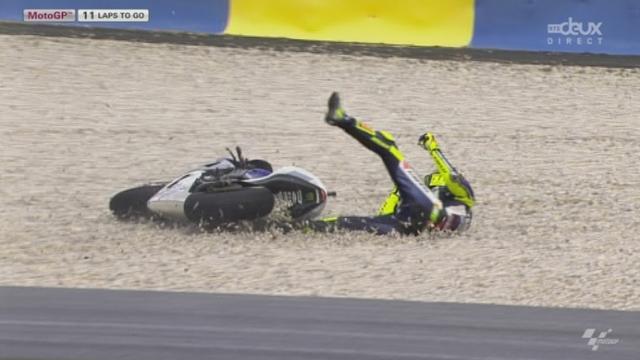 Moto GP: chute de Rossi