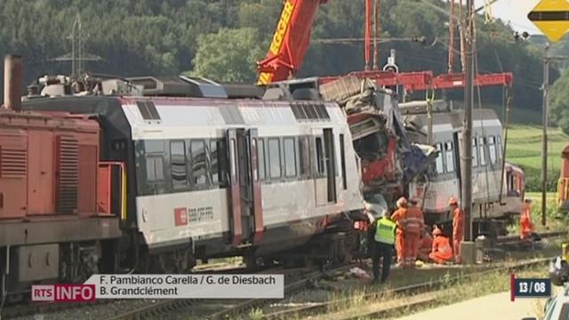 La commission d'enquête de l'accident de train de Granges-près-Marnant (VD) privilégie la piste de l'erreur humaine