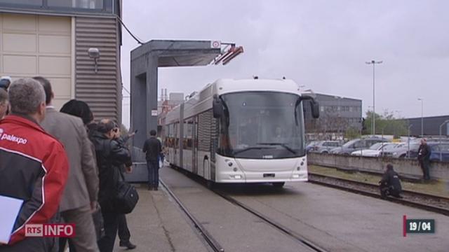 Les Transports Publics Genevois ont présenté leur premier bus 100% électrique