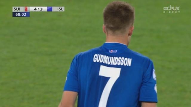 Suisse - Islande (4-3). 68e minute: L'Islande revient de 4-1 à 4-3!