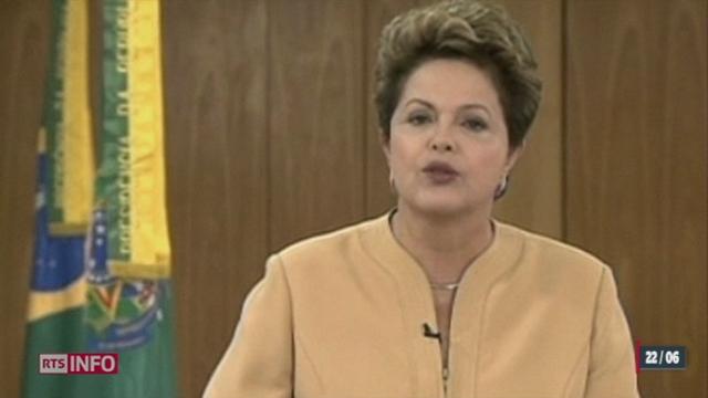 Brésil: la présidente Dilma Roussef tend la main aux manifestants