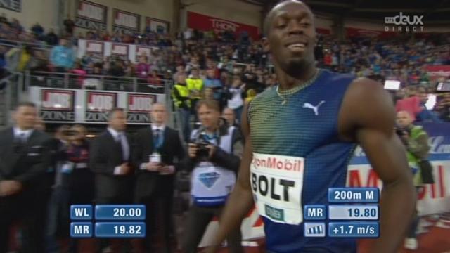 200m: Bolt facile vainqueur en 19.80 sans veritable adversaire