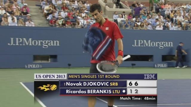 Djokovic – Berankis (6-1, 6-2): promenade de santé pour Nole