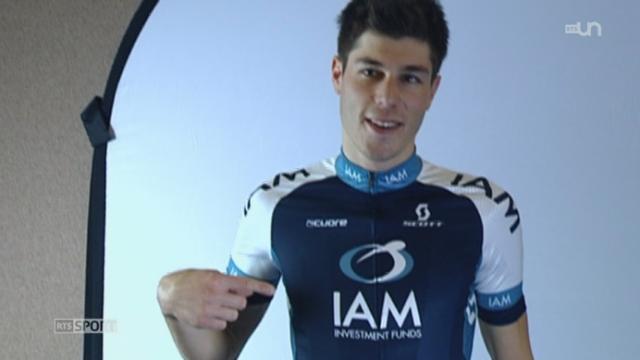 Cyclisme: présentation de deux jeunes coureurs de la formation romande IAM, Jonathan Fumeaux et Sébastien Reichenbach