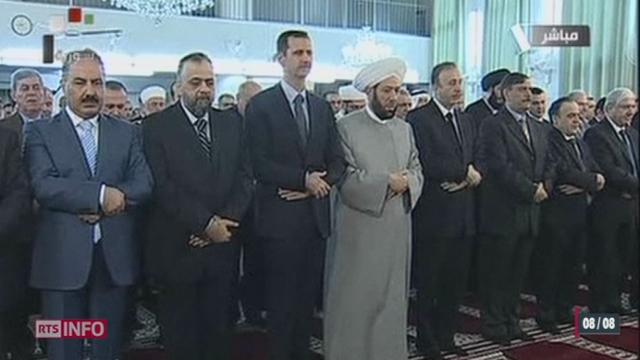 Bachar El Assad a fait une apparition publique à l'occasion de la fin du ramadan