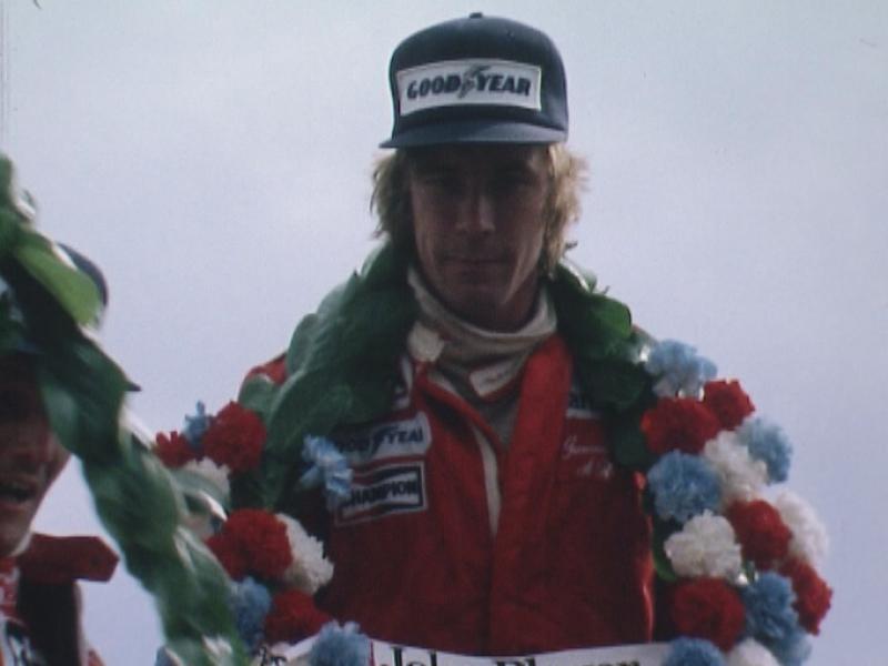 Le pilote automobile James Hunt en 1977. [TSR]