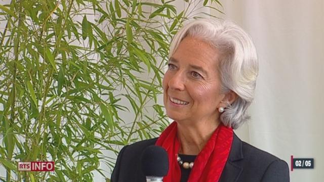 Extrait de l'entretien de la RTS avec Christine Lagarde.