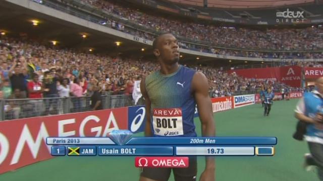 200 m: meilleure performance mondiale de l'année pour Usain Bolt (JAM) en 19''73