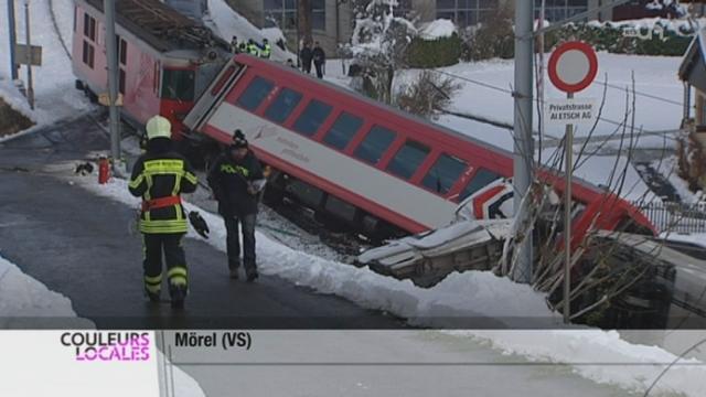 VS: un train du Matterhorn Gotthard Bahn percute un fourgon de livraison à Mörel