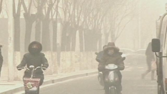 Nuage de pollution en Chine