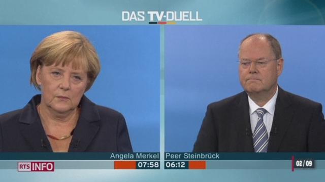 Allemagne: le débat entre Angela Merkel et Peer Steinbrück a accouché d'un match nul
