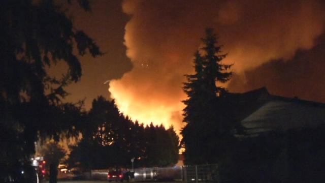 Incendie et explosions dans une usine allemande