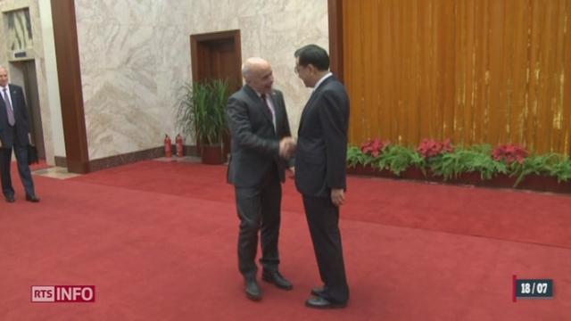 Au deuxième jour de sa visite en Chine, Ueli Maurer a rencontré les plus hauts dignitaires