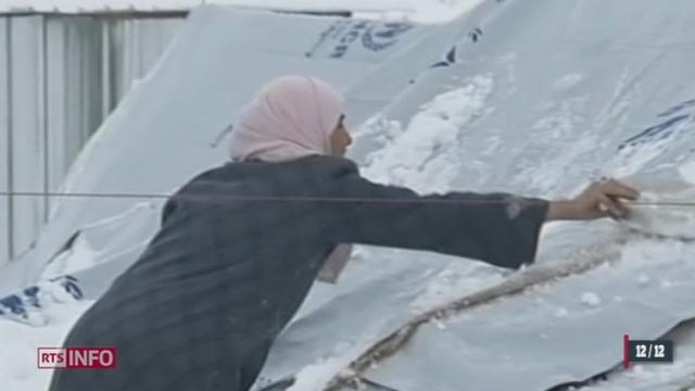 Une tempête de neige frappe la Syrie et plusieurs pays voisins