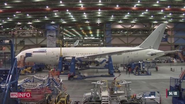 Le Dreamliner de Boeing a atterri en Suisse pour la première fois