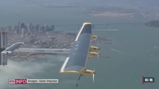 Solar Impulse: l'avion solaire de Bertrand Piccard a commencé sa traversée des Etats-Unis